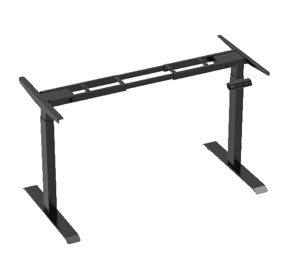 EL001-SBR-P Ergologic Dual Motor 2 Stage Black Color Desk Electric Height Standing Adjustable Table Frame Two Stage office motorized Sit Stand Desk Premium Quality Standing desk india