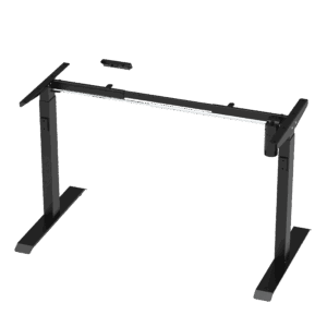 EL009-SBR-P Ergologic Single Motor Black Color Desk Electric Height Standing Adjustable Desk Frame Two Stage Motorised Table Best Quality