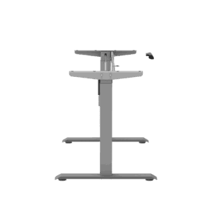 EL009-SGR-P Ergologic Single Motor Grey Color Desk Electric Height Standing Adjustable Desk Frame Two Stage office motorized Table Best Quality