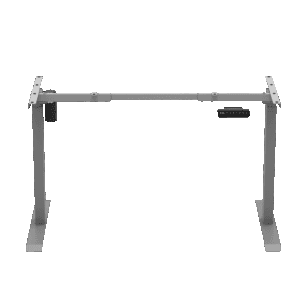 EL009-SGR-P Ergologic Single Motor Grey Color Desk Electric Height Standing Adjustable Desk Frame Two Stage office motorized Table Best Quality