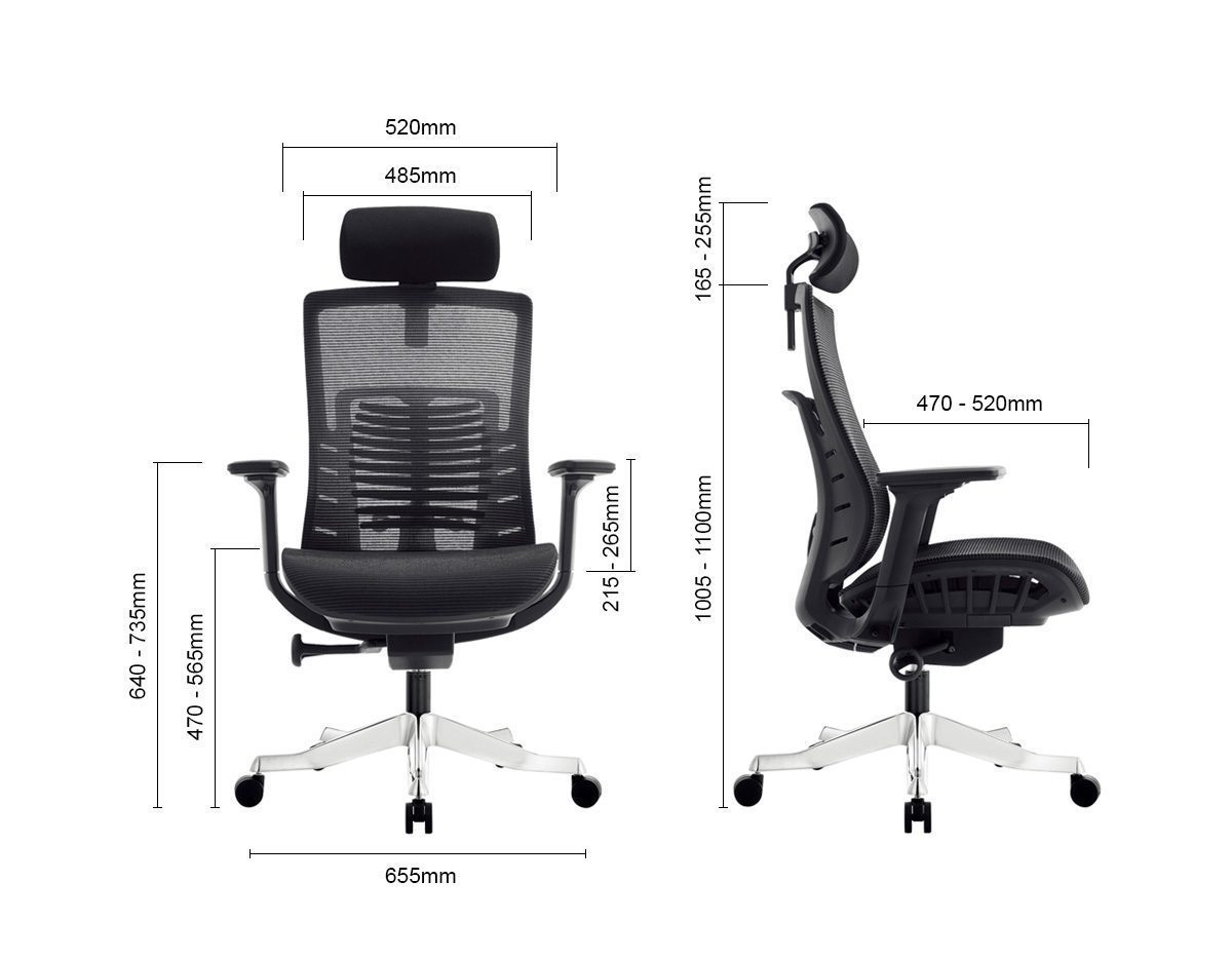 Ergologic Inspire Ergonomic Office Chair White frame with Sky Blue mesh for height adjustable standing desk adjustable height table manual sit stand desk