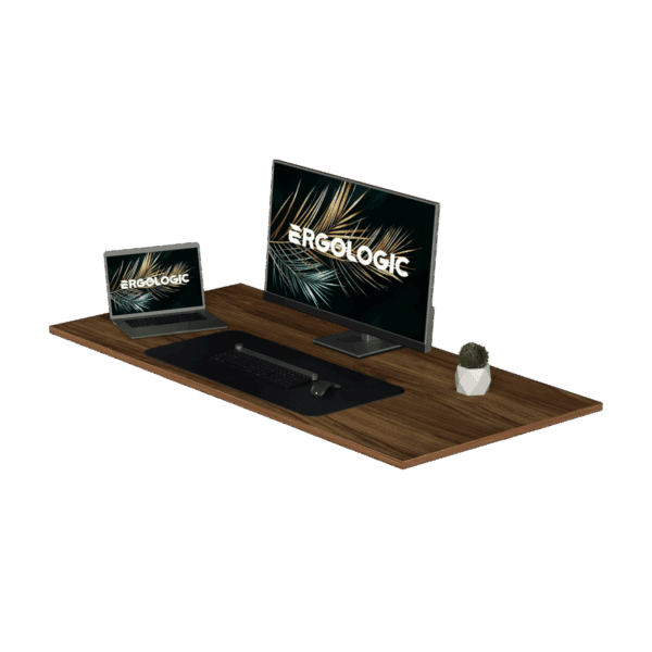 Table Top for Height Adjustable Table | Premium Engineered Wood | 1200 mm x 600 mm | Dark Oak (2)