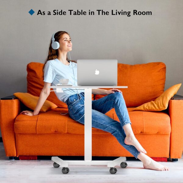 Height Adjustable Standing Table Pneumatic Gas Spring Mobile & Portable Laptop Desk