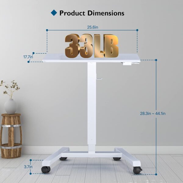 Sit to stand desk Pneumatic Gas Spring Mobile & Portable Laptop Desk