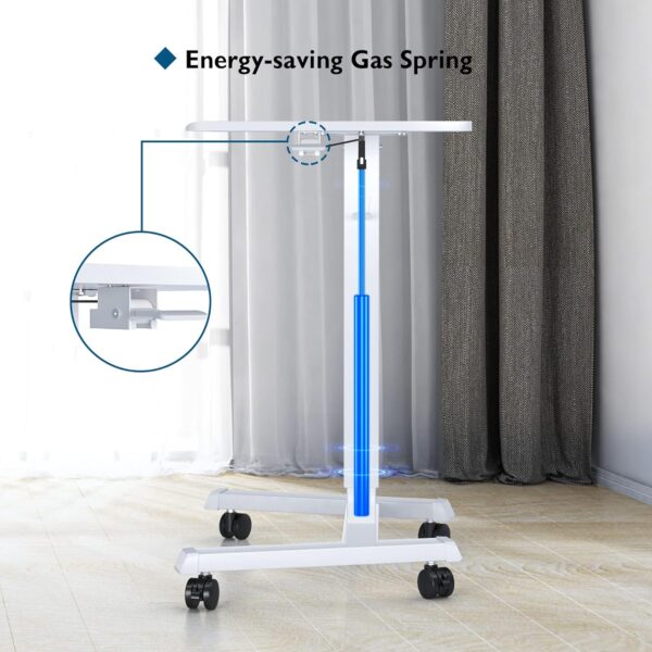 Adjustable Height Table Pneumatic Gas Spring Mobile & Portable Laptop Desk