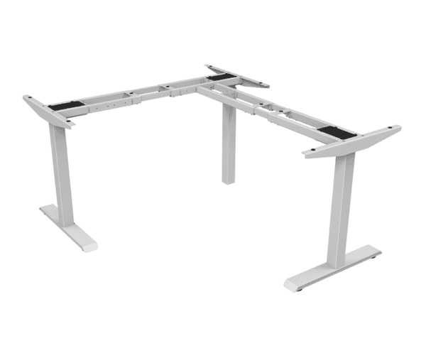 Triple Motor Electric Height Adjustable Desk Frame 90 Degree 1