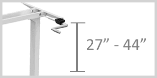 Hand Crank for Manual height adjustable desk frame