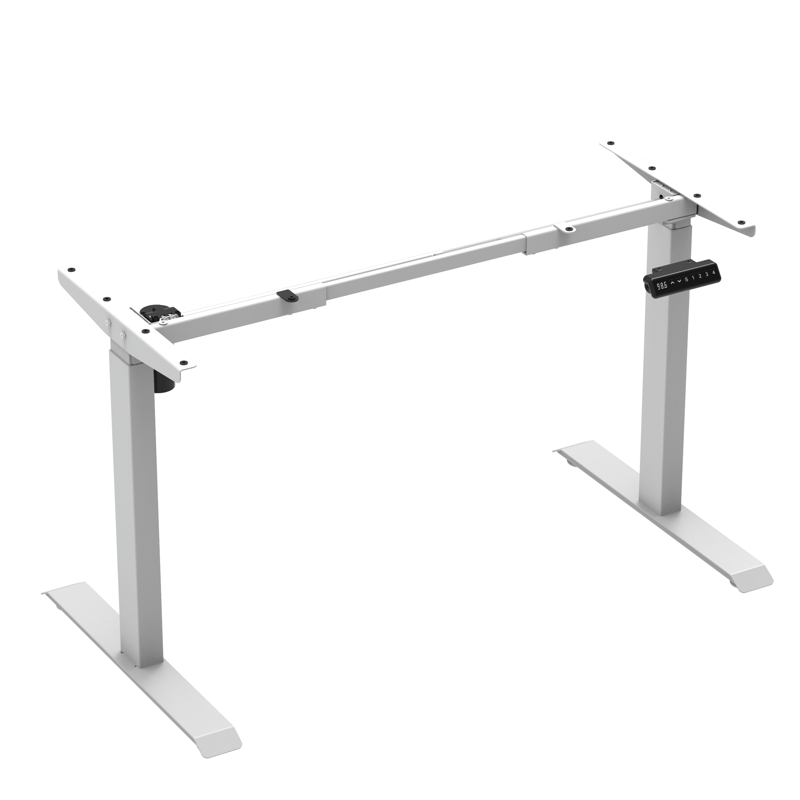 PROGRESSIVE AUTOMATIONS Electric Standing Desk Frame Dual Motor. Adjustable  Height and Width, 3 Stages Legs for sit Stand Home Office desks suites