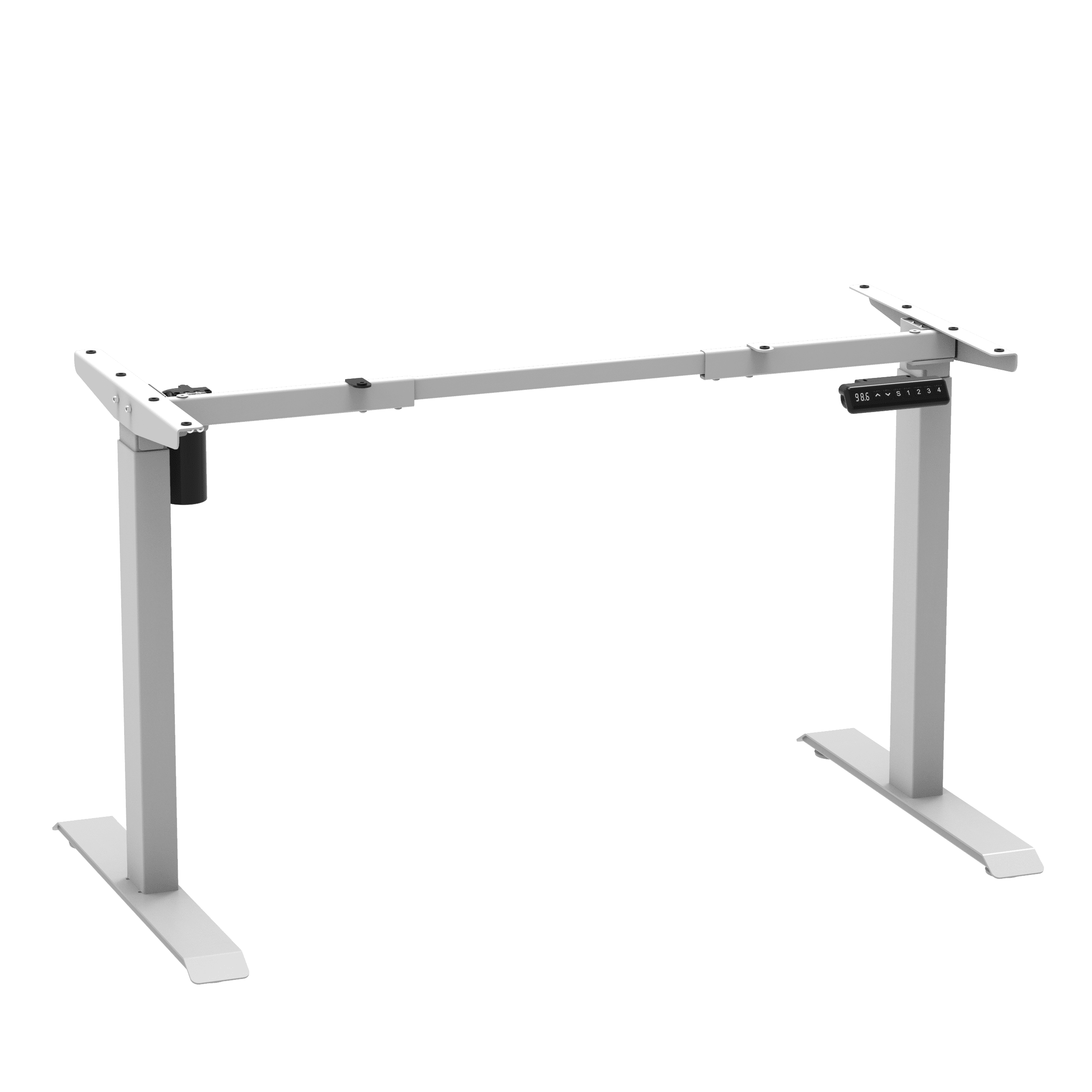 Single Motor Electric Height Adjustable Desk Frame - Two Stage