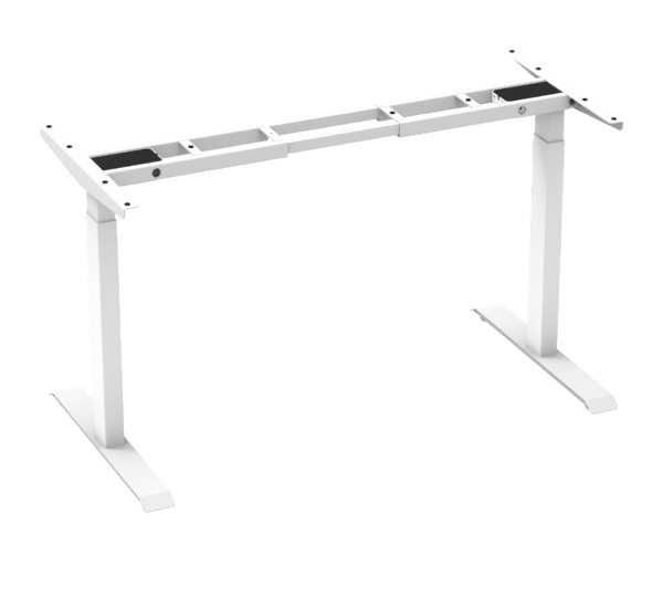 EL001-SWR-P Ergologic Dual Motor 2 Stage White Color Desk Electric Height Standing Adjustable Table Frame Two Stage office motorized Sit Stand Desk Premium Quality