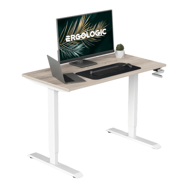 EL003 SWR P LO 1200X600 Manual Heright Adjustable Desk with table top (3)