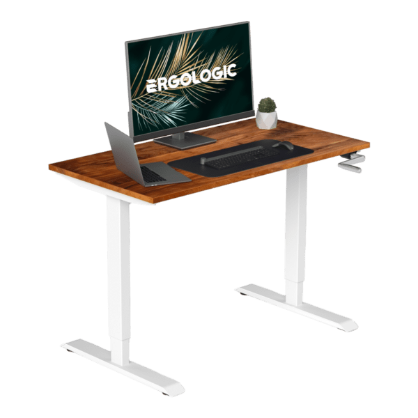EL003 SWR P SW 1200X600 Manual Heright Adjustable Desk with table top (2)