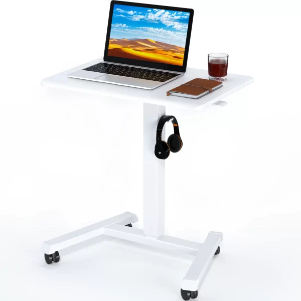 Height Adjustable Table Pneumatic Gas Spring Mobile & Portable Laptop Desk