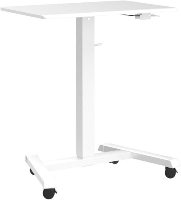 Manual Height Adjustable Table Pneumatic Gas Spring Mobile & Portable Laptop Desk
