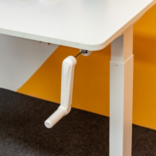 manual hand crank height adjustable table