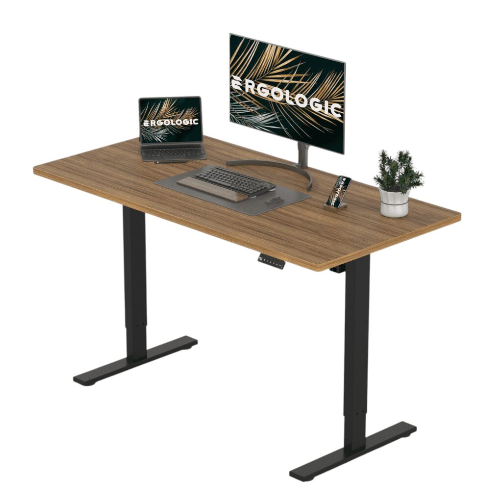 Height Adjustable Table Desk Upgrade Your Workspace with Ergologic's Best & Premium Height Adjustment Adjusting Ergonomic Standing Desk (Sit Stand Desk)