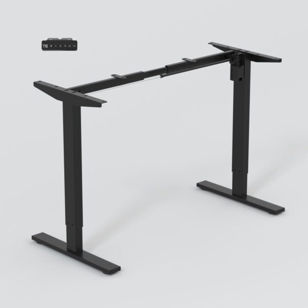 This is Electric Sit Stand Desk - Height Adjustable Ergonomic Table - Only Frame - Dual Stage Adjustment Standing Table EL009 RBR Only Frame