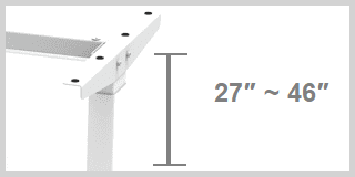 Electric Sit Stand Desk – Height Adjustable Ergonomic Table – Only Frame – Dual Stage