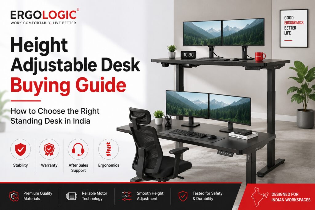 Adjustable Desk Buying Guide How to Choose the Right Standing Desk in India